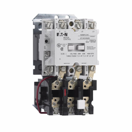 A200M1CAC - Eaton Cutler-Hammer 27 Amp 3 Pole 120 Volt AC Non-Reversing NEMA Starter